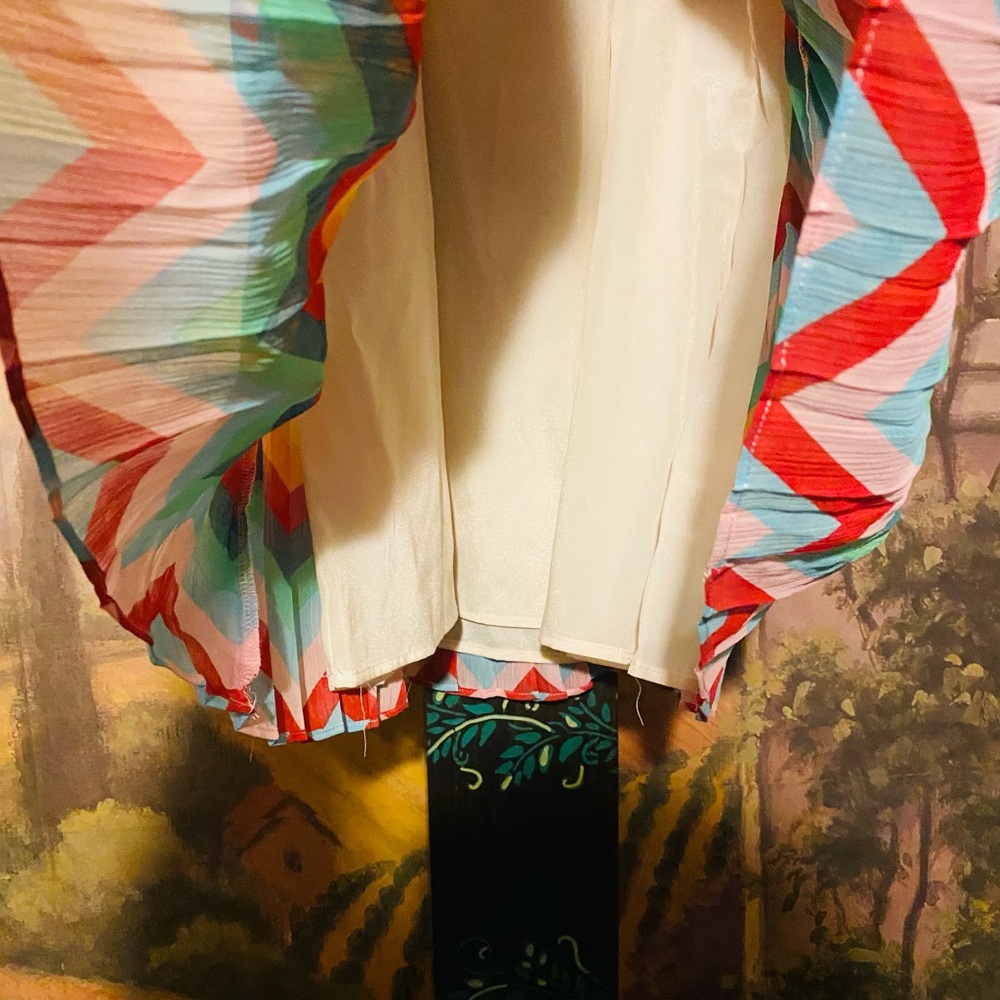 Romeo & Juliet couture pleated colorful midi skirt - Picture 4 of 5